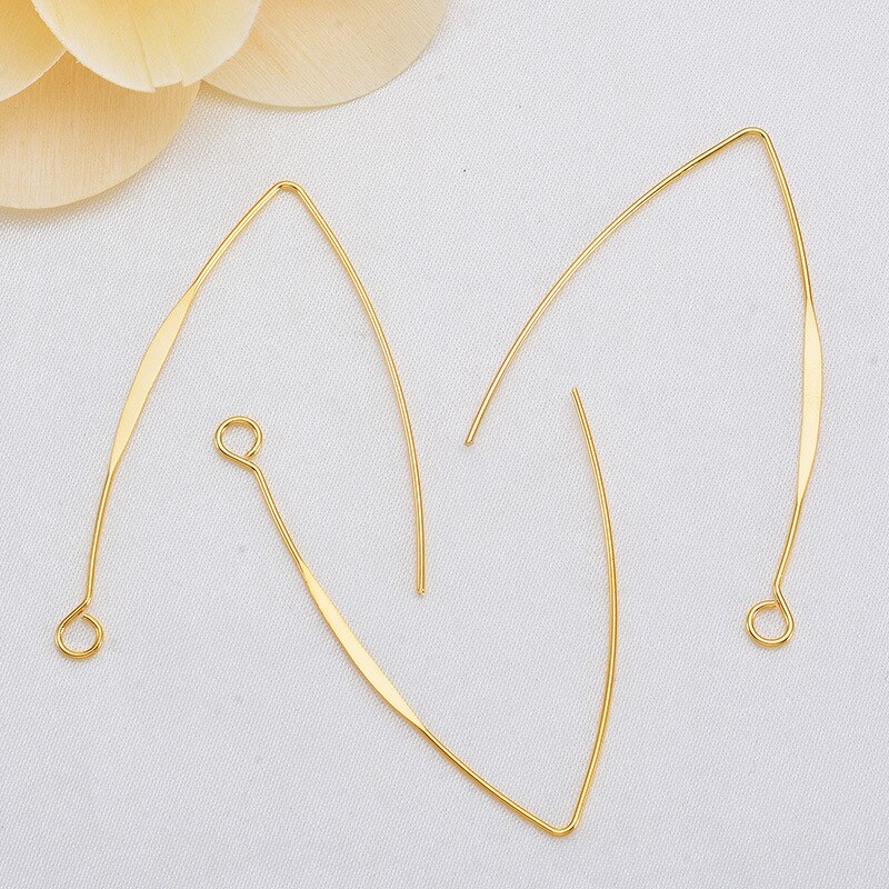 Kleurbehoud 18K True Gold Filled Overdreven Eenvoud Met Ring Earring Sluitingen Diy Sieraden Maken Accessoires