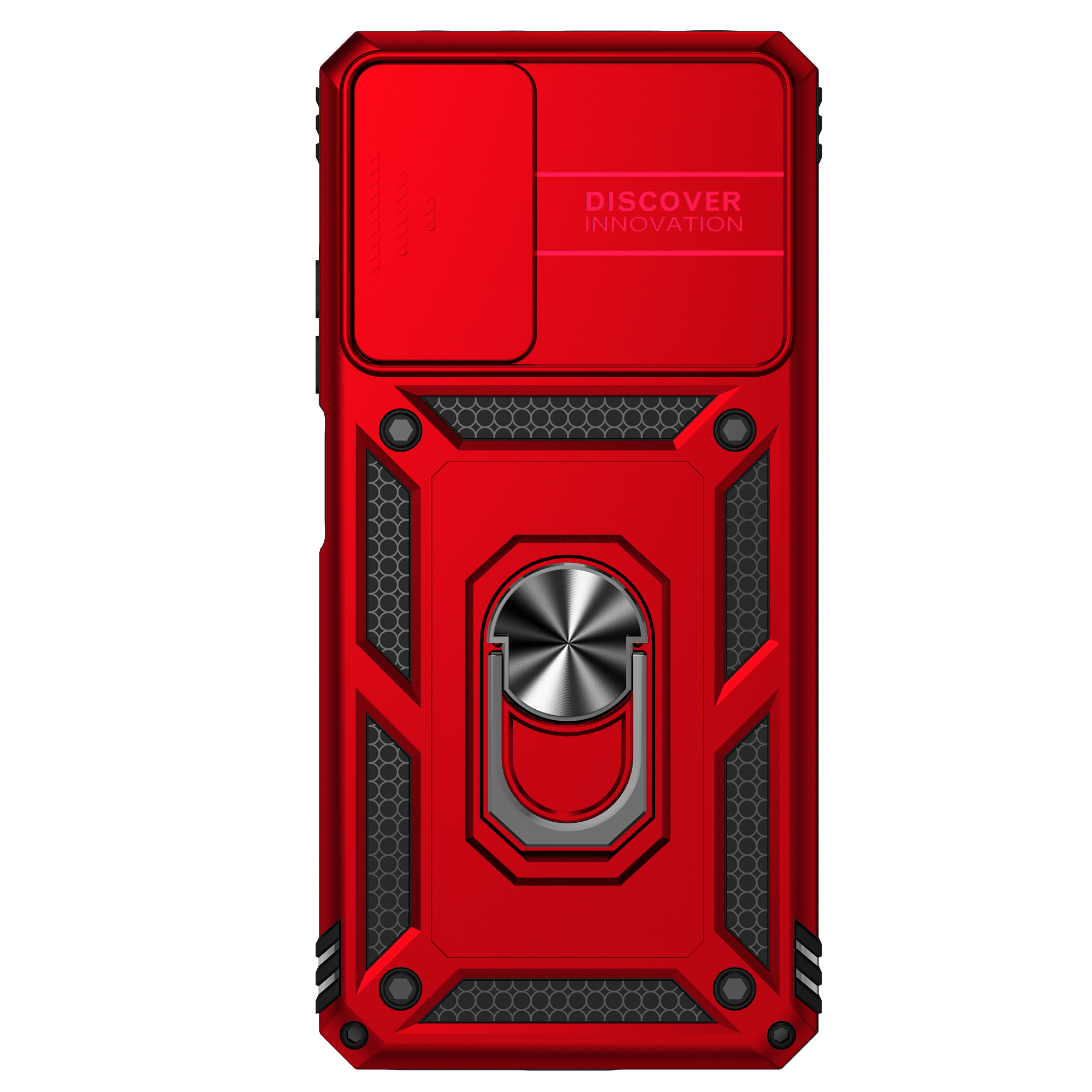 Ring Stand Cover Voor Redmi Note 11 Pro Plus Armor Anti-val Camera Bescherming Telefoon Case Voor Redmi Note 11s Note11 Pro + 5G Funda: Canvas / Rood