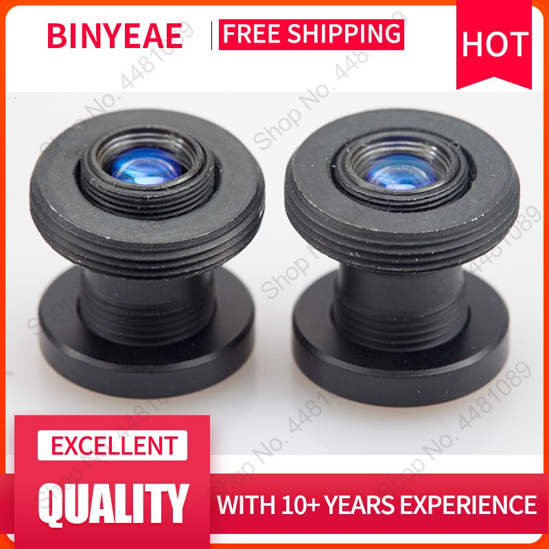 BINYEAE M12 button lens FL 12mm Pin hole lens for 1/3 CCD with F2.0 CCTV Lens with M7 to M12 mount converter ring to adjust