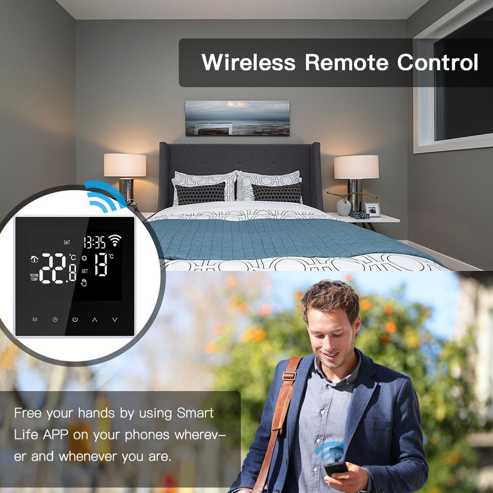 Tuya Wifi Smart Programmierung Fußbodenheizung Thermostat LCD Display Temperatur Controller Handy Wireless Touch Screen