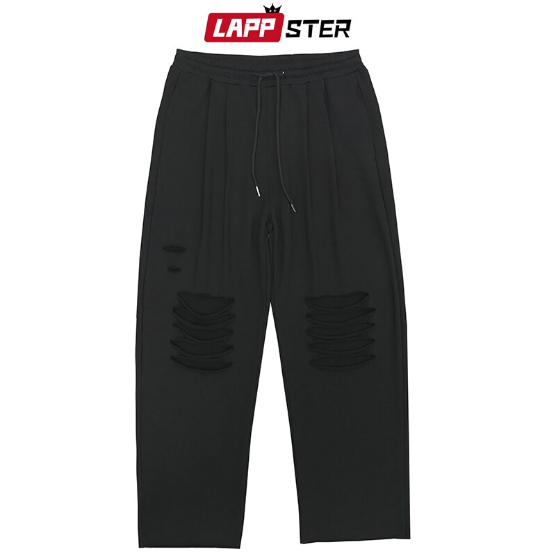 Ropa informal japonesa para hombre de LAPPSTER , pantalones holgados de Hip Hop para hombre, pantalones harén harajuku de coreana para hombre