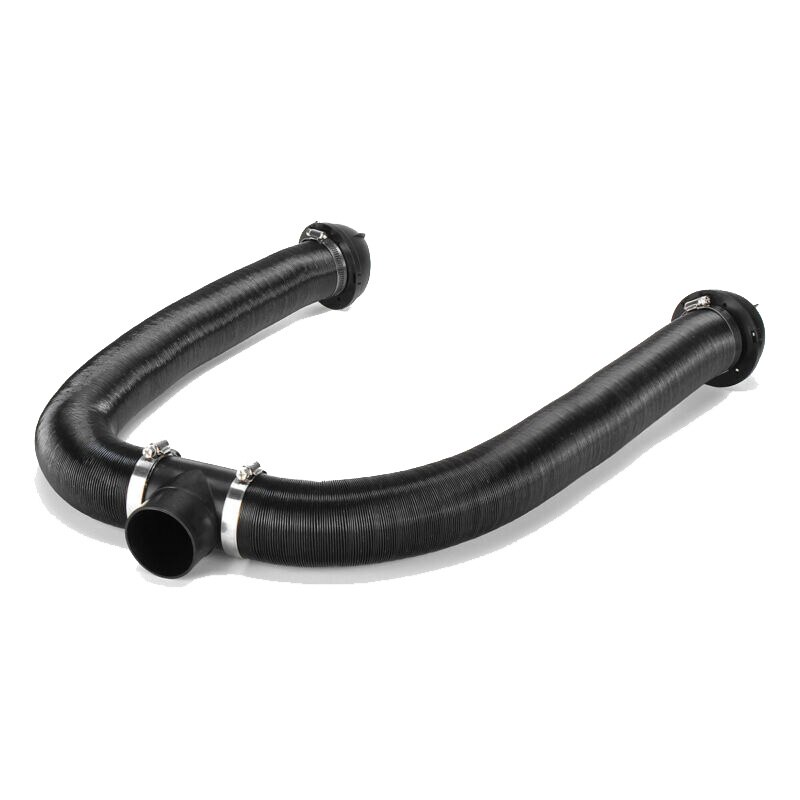 For Webasto Diesel Heater Duct Pipe Heater Pipe Warm Black Accessories Set