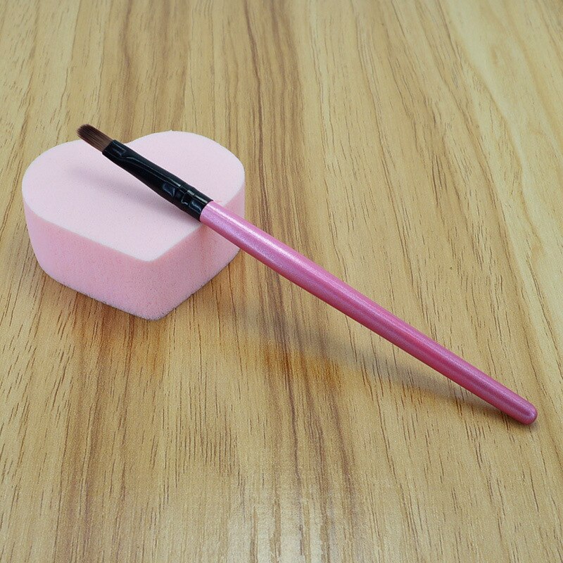 1 stk læbe børste makeup legetøj børn pige makeup blød børste legetøj sæt børste skygge skønhed kosmetik: Rød