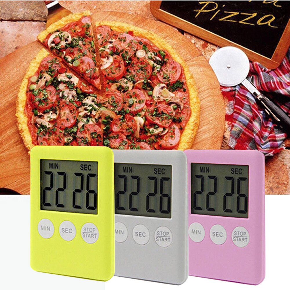 Kitchen Timer 100 Minutes Large Digital Lcd Kitchen Cooking Timer Count-down Up Clock Alarm Magnetic Temporizador