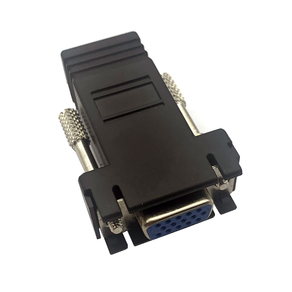 Db9 Vga15 Db25 Mannelijk/Vrouwelijk 9 15 25pin Seriële Poort Connector Naar Rj45 Kabeladapter D-SUB Adapter Extender Connector Voor Computer: Roze