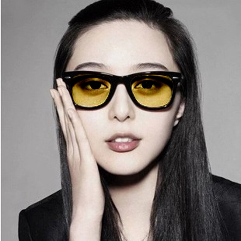 unisex Quadratische Gelb Linsen Nacht-Vision Fahren Brille Männer Frauen Winddicht Fahren Goggle