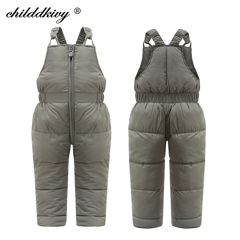 Combinaison en coton pour enfants, salopette en duvet épais, pantalon , vêtements pour bébés filles de 1 à 5 ans, collection hiver: green / 3T