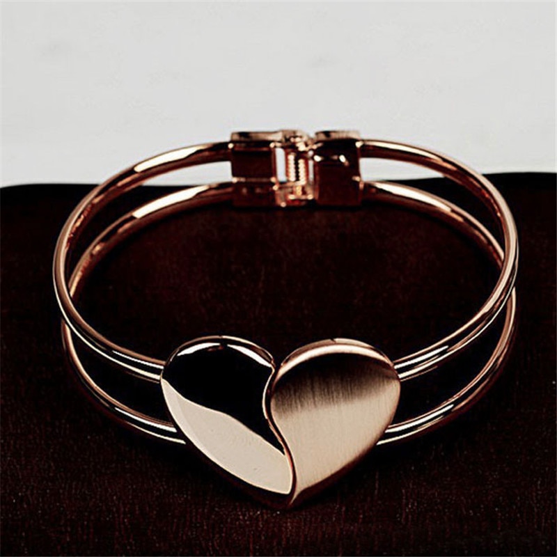 Bracelet en forme de cœur pour femmes, bijou , collection