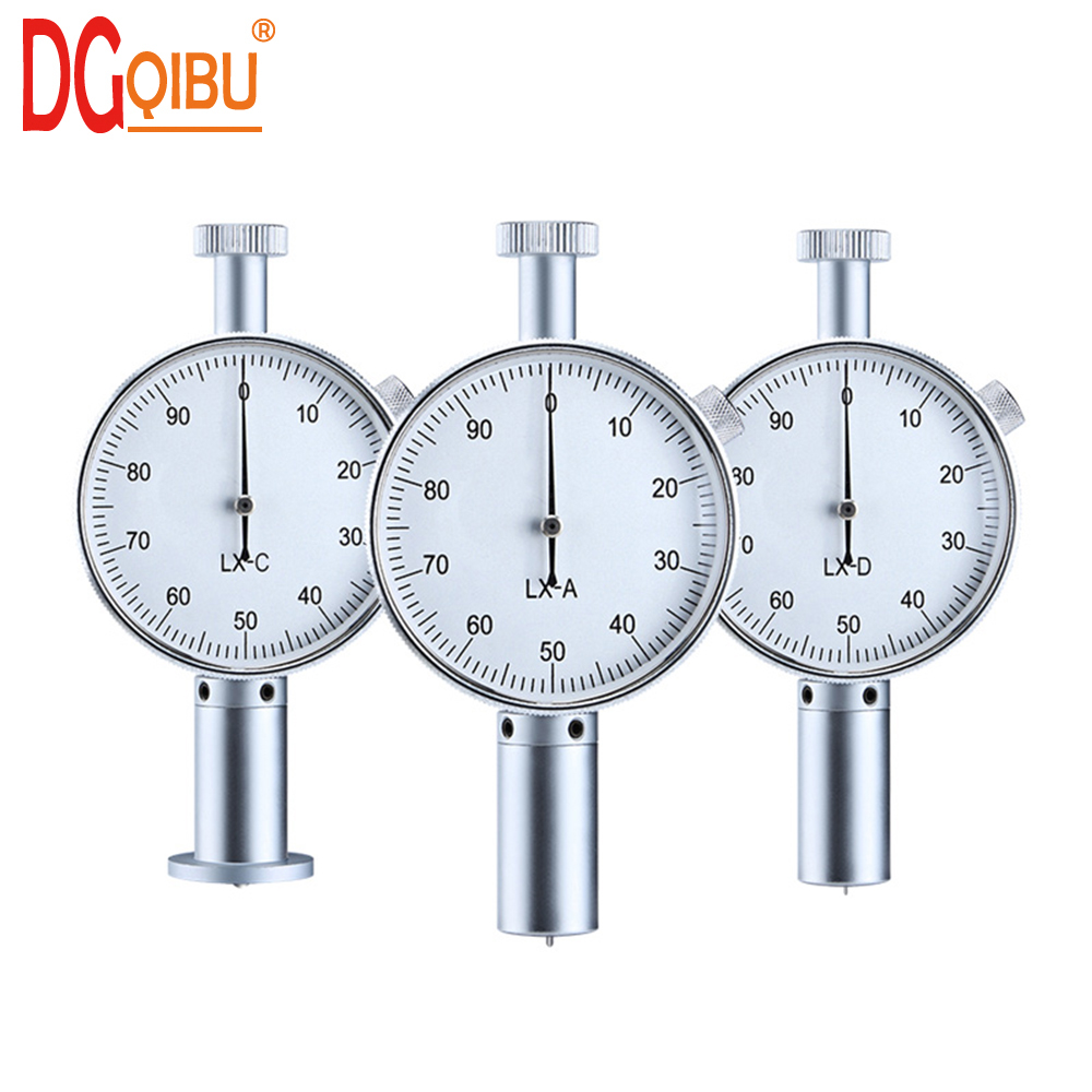 Wybierz Brzeg twardościomierz durometr 0-100HC LCD Brzeg A/C/D sklerometr penetrometr robić plastiku skóra guma multi-żywica