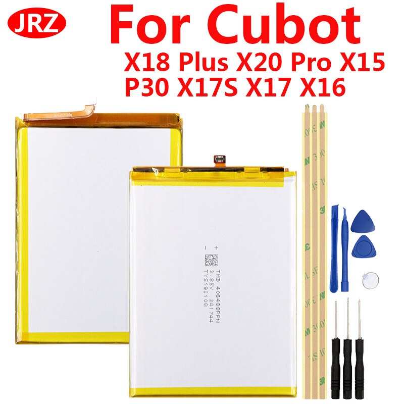 Batería de repuesto para Cubot X18 Plus, X19, P20, X20, ProX15, para Cubot P30, X17S, X17, X16, con herramienta de