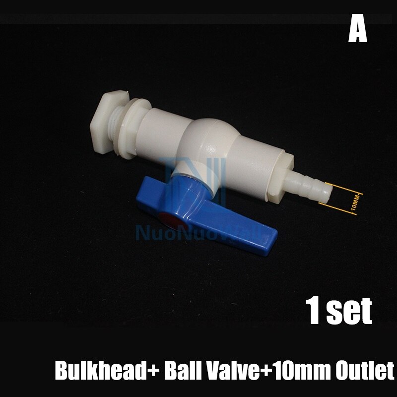 Aquarium Fish Tank Bulkhead Drainage System With Valve Water tower Joint Bucket Accessories For 10/20MM Outlet Flexible Hose: 1PCS A