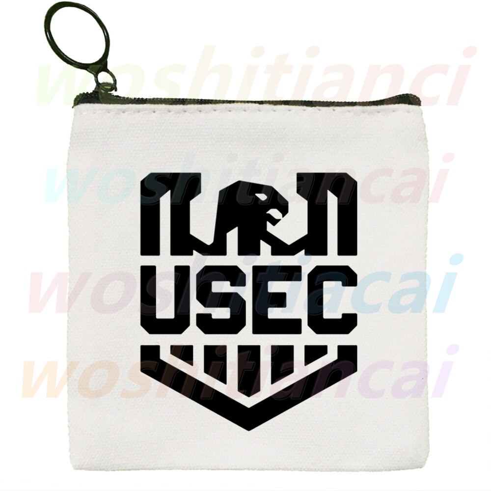 Escape From Tarkov Game Canvas Coin Purse Coin Purse Collection Canvas Bag Small Wallet Zipper Key Bag Hand