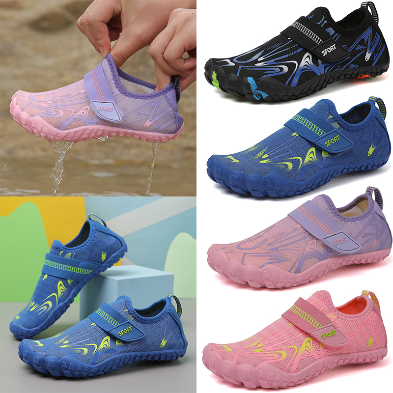 KID Students Barefoot Quick-Drying Beach Swimming Shoes Aqua Shoes Indoor Fitness Running Shoes Summer Water Shoes 29-38#