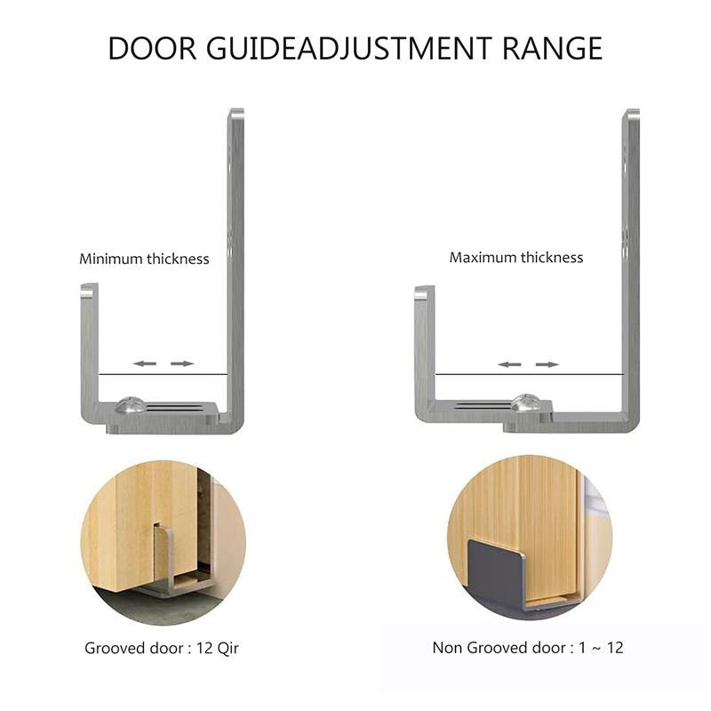 2 Stuks Floor Gidsen Schuifdeuren Schuur Deur Vloer Gids Bodem Rvs Schuifdeuren Schuur Deur Verstelbare Floor Gids Blijven Roller