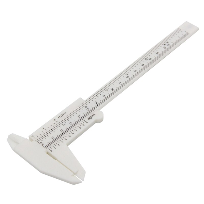 150mm plast hvide vernier calipre gauge mikrometer måleværktøj lineal gør-det-selv model fremstilling til microblading tilbehør: Default Title