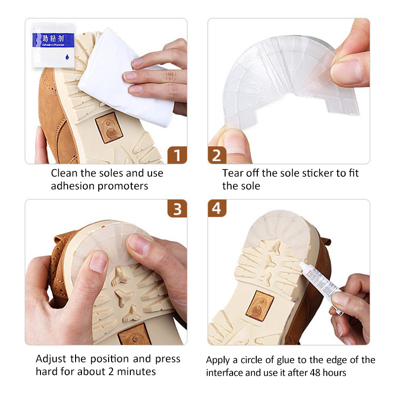 Sunvo Heel Sole Protector for Sneakers Shoes Outsoles Self-Adhesive Sticker Rubber Repair Insole Shoe Care Protection Accessorie