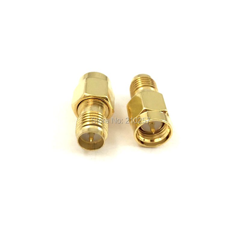 1pcs SMA-SMA RF coaxial adapter SMA Male to RP SMA Female Connector