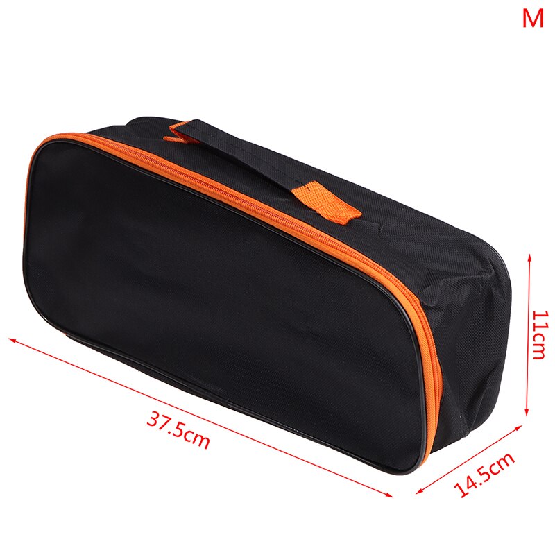 Black Car Wear Resistant Zipper Closure Practical Storage Case With Handle Durable Portable Pouch Vacuum Cleaner Tool Bag: M