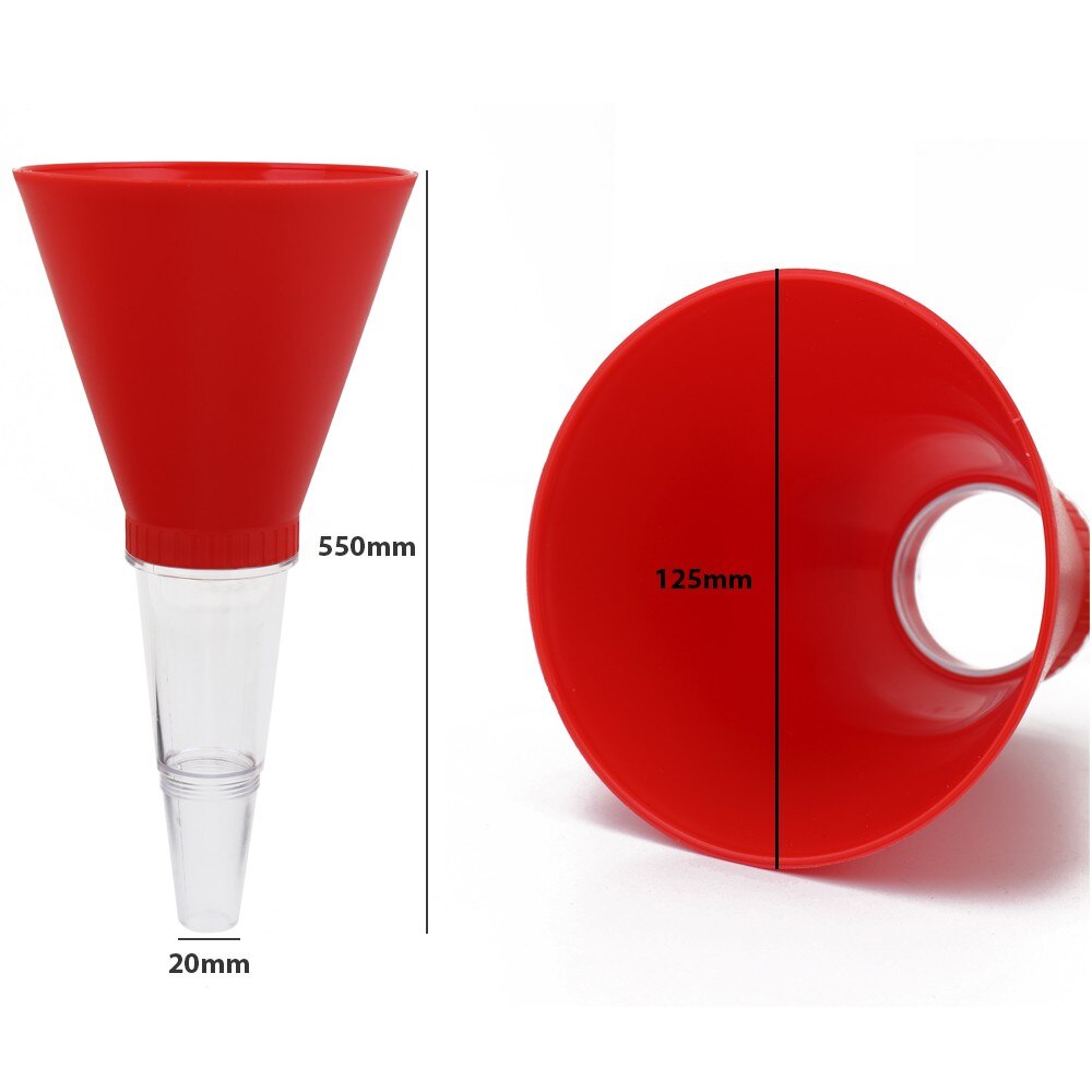 Car Universal Oil Funnel Plastics Engine System Threaded Type Adjustable Car Universal Oil Funnel Coolant Funnel Adapter