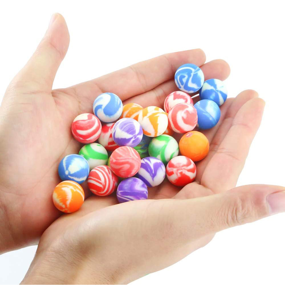 Giochi sportivi Giocattolo rimbalzante 20mm Colorato per bambini Mini palline da salto Palline rimbalzanti a spirale Palline di gomma Palline rimbalzanti: Default Title