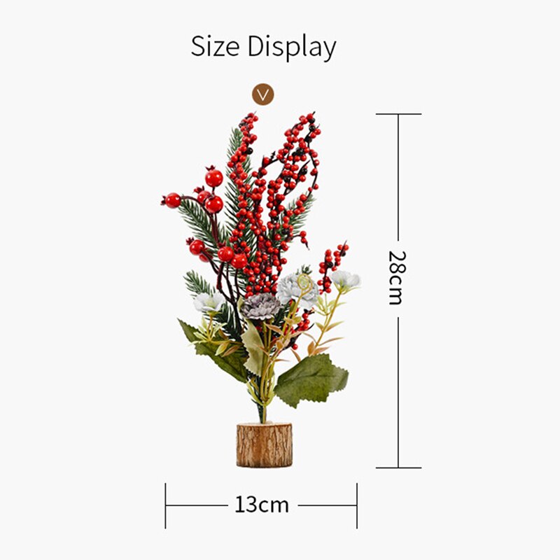 Mini Kerstboom Grenen Bloem Art Diy Kerst Decoraties Voor Huis Xmas Ornament Kerst Jaar Decoraties