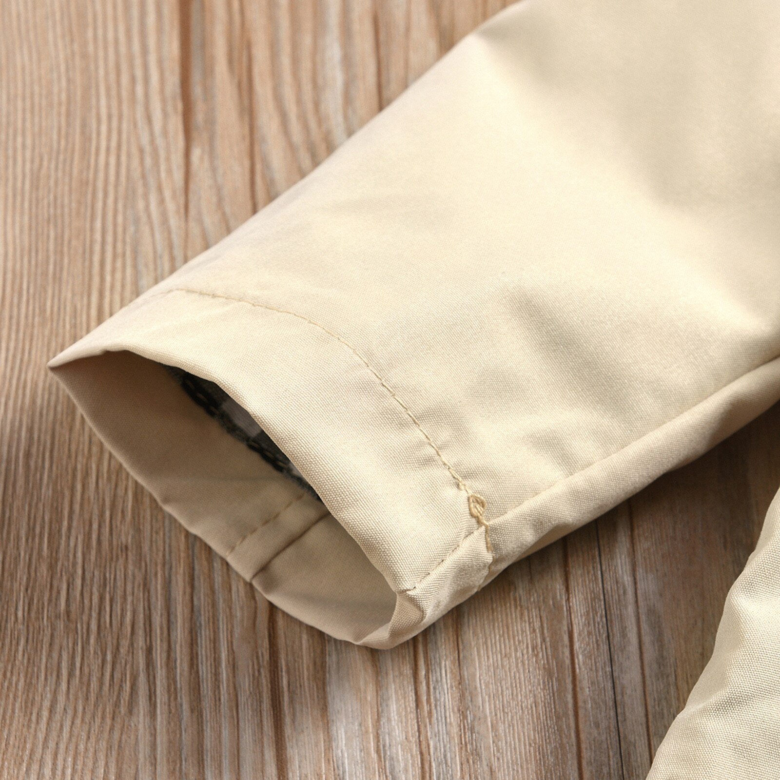 (3M-2T) giacca a vento autunnale per bambina moda giacca a vento a maniche lunghe doppio petto tinta unita antivento e calda