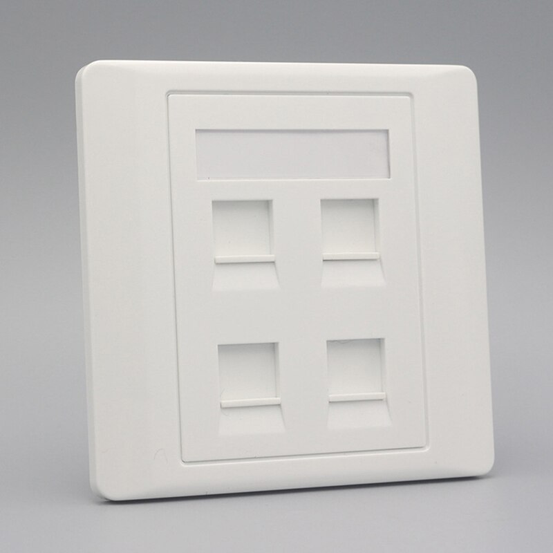 86 Type Rj45 Wall Socket Internet Outlet With TV Outlet Wall Data Double Computer Socket Plastic Panel Internet Computer Jack