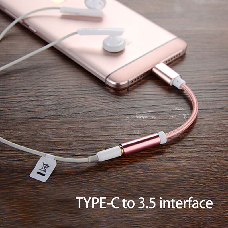 AUX Jack Type C Naar 3.5mm Oortelefoon Kabel Adapter USB C Audio Kabel Adapter Voor Xiao mi mi 8 a1 Voor Huawei P20 Lite Mate 10 Pro