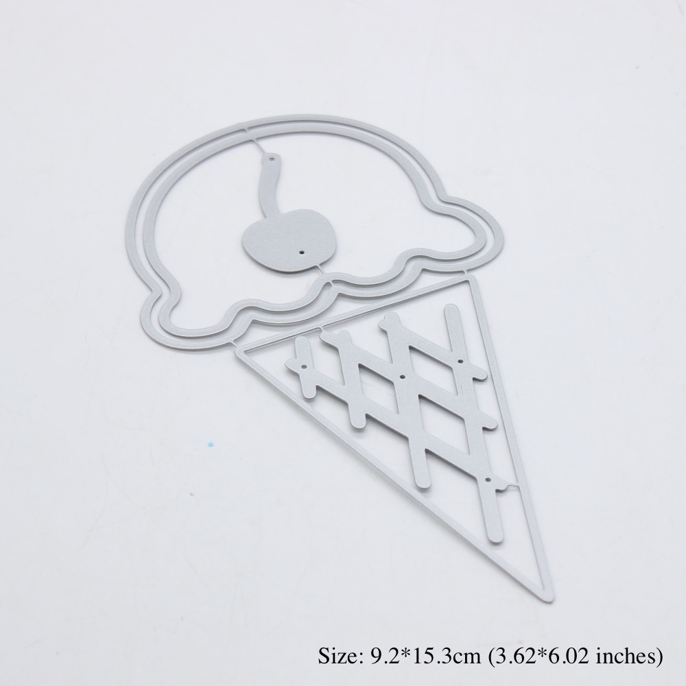 KSCRAFT Ice Cream Shaker Metal Cutting Dies Stencils for DIY Scrapbooking Decorative Embossing DIY Paper Card