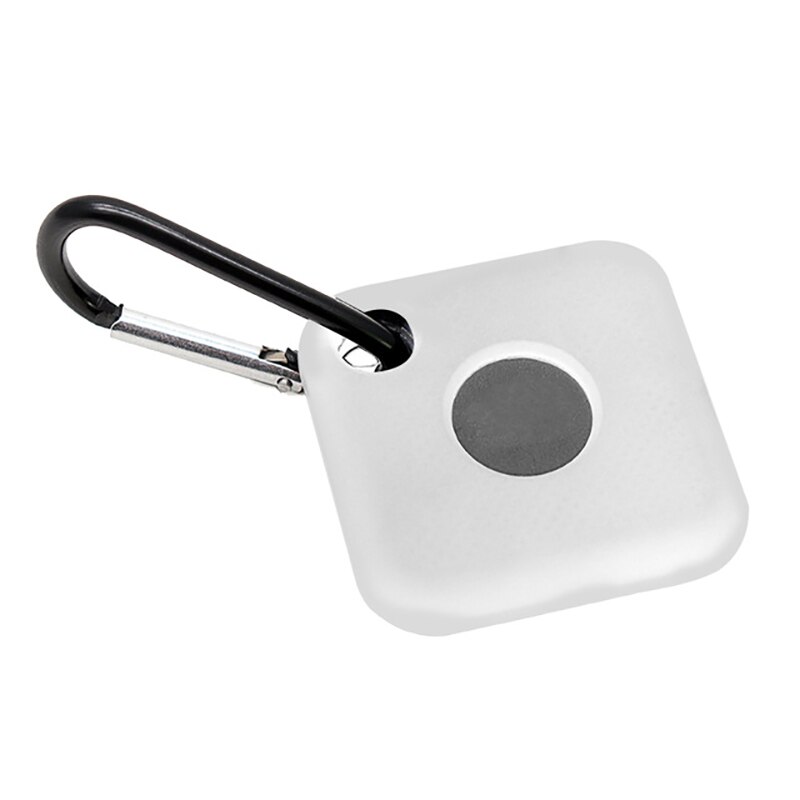 Bluetooth Key Finder Smart Anti-Verloren Apparaat Locator Tracker Kind Diefstalbeveiliging Pet Hond Kat Portemonnee Portemonnee key Finder Cover: WHITE