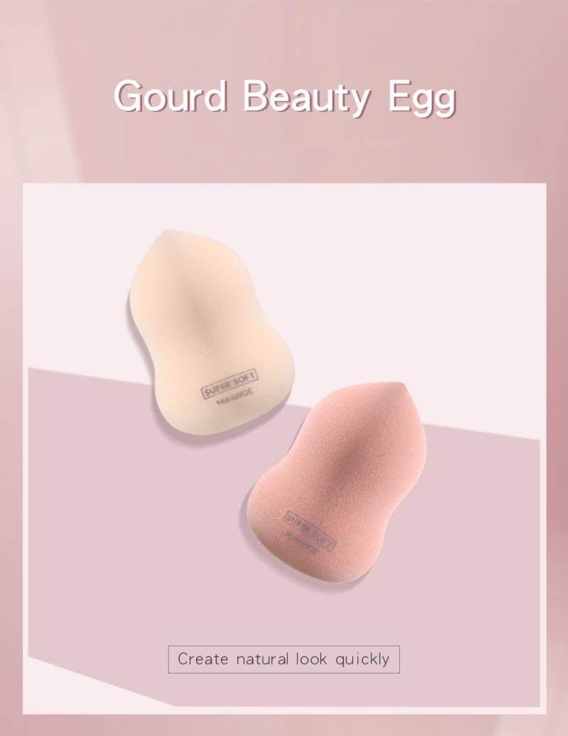 Esponja de maquillaje Pro Foundation de 3 piezas, esponja para mezclar sombra de ojos con forma de gota de agua, herramienta para maquillaje con aumento de agua