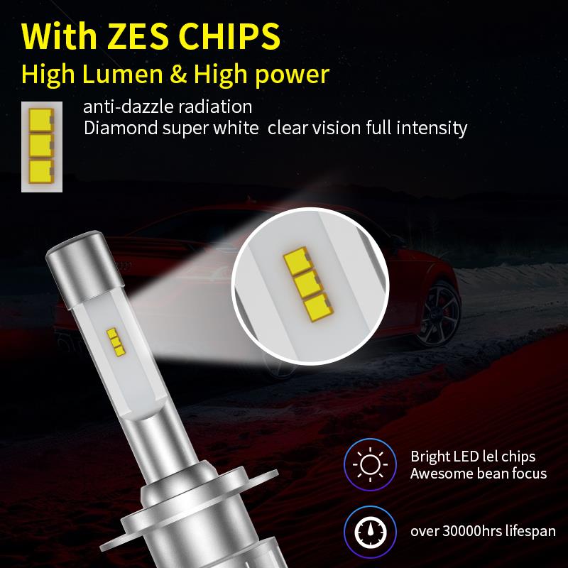 Uttril  h4 h7 led canbus strålkastare  h1 h3 h8 h9 h11 9005 9006 9012 880 881 d2 d4 bil led lampa 80w 16000lm autodimplampa 6000k 12v