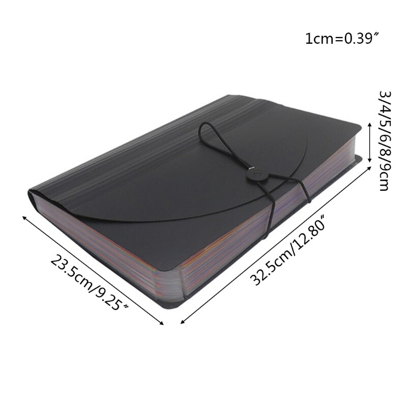 13/24/36/48/60/72 Pocket Classified File Folder Telescopic Standing A4 Organizer