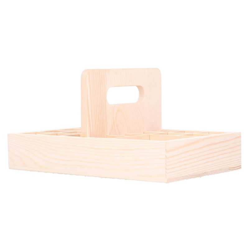 Pojemnik na olejki eteryczne 21 siatek drewniany pojemnik na olejki eteryczne lakier robić paznokci aromaterapia pudełko typu Organizer robić wystroju domu