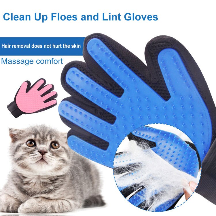 Pet Grooming Handschoen Voor Katten Hond Borstel Kam Kat Huisdier Deshedding Borstel Handschoen Voor Dier Huisdier Haar Handschoenen Voor Hond grooming