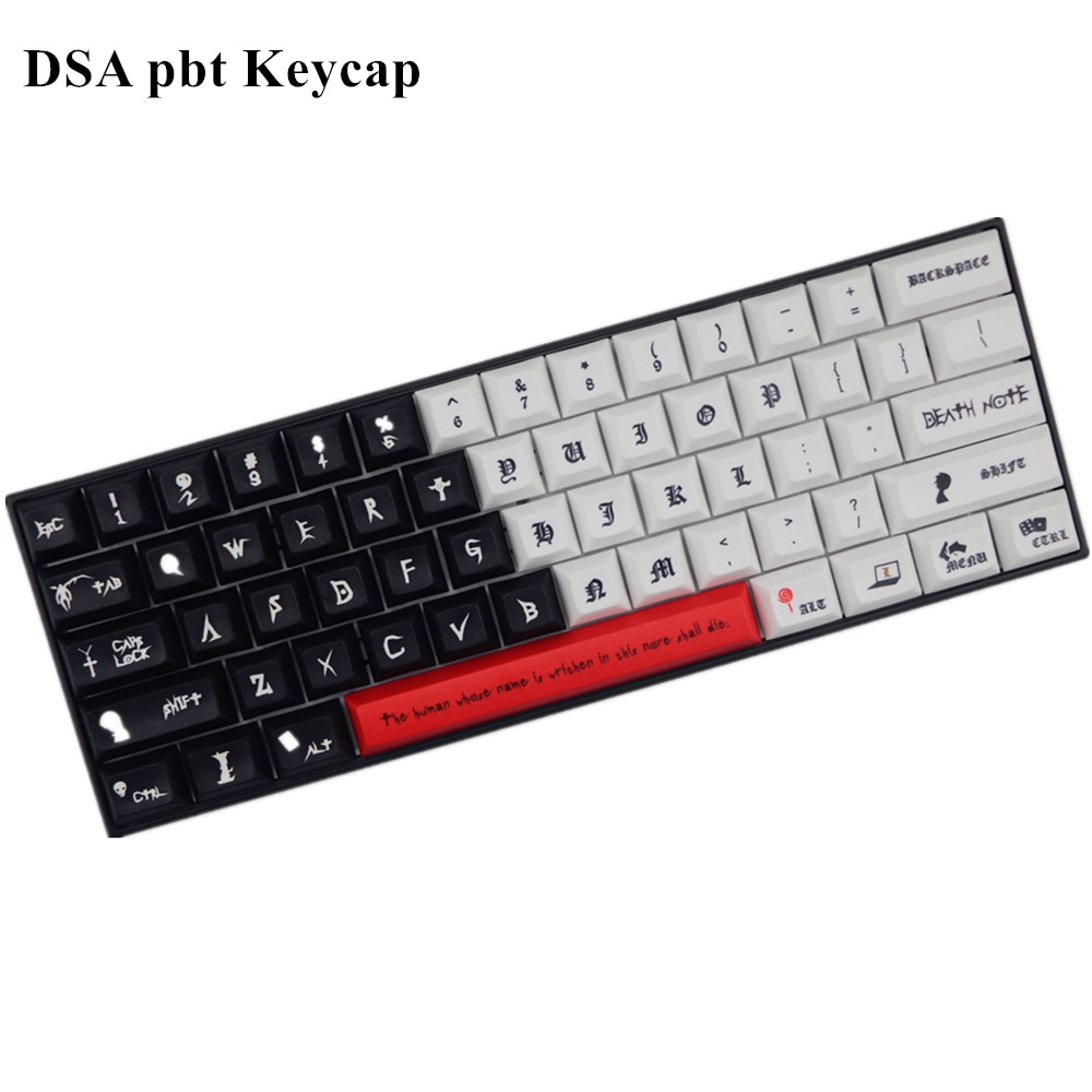 DSA pbt keycap dye sub keycaps 61 keys For cherry mx switch