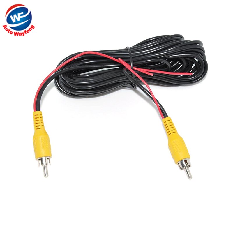 6 meter RCA-4PIN Of RCA-RCA Video Kabel Voor Parkeerplaats Achteruitkijk Achteruitrijcamera Connect Car Monitor DVD Trigger Kabel: RCA to RCA