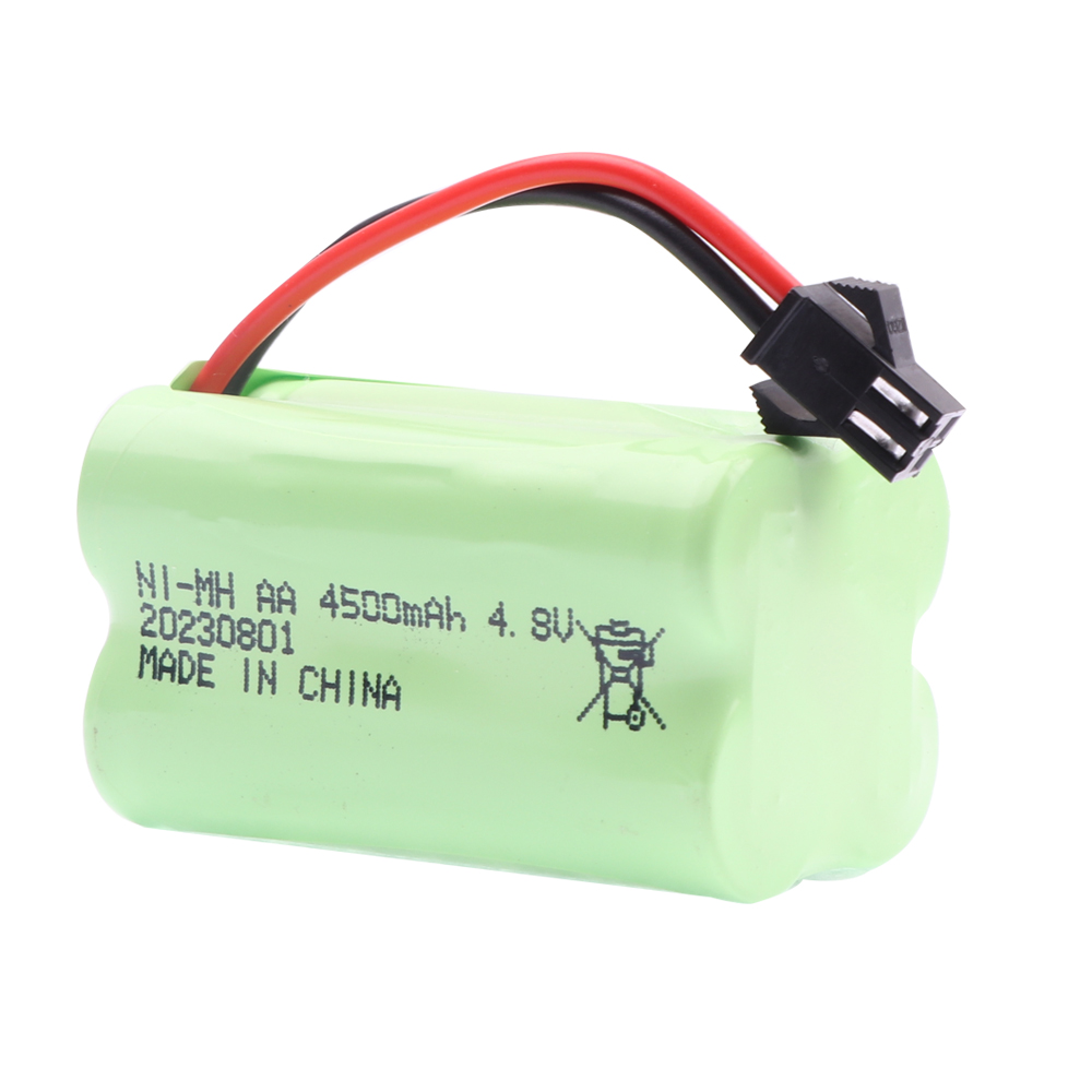 Batería NiMH de 4,8 V y 4500mah para juguetes a control remoto, batería recargable de 4 x AA, para coches, tanques, Robots, barcos, pistolas, 4,8 V y 3000MAH