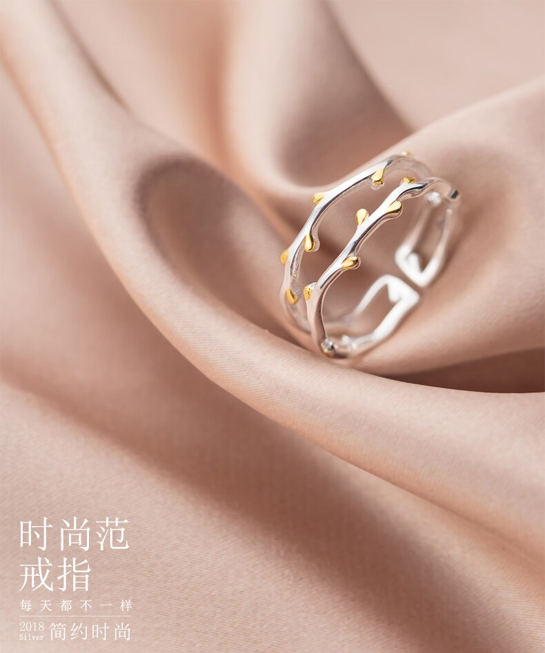 Romantische Charmante Tak Open Ring Voor Vrouwen Vintage Boho Knuckle Partij Ringen Gothic Punk Sieraden Cadeaus Voor Meisjes