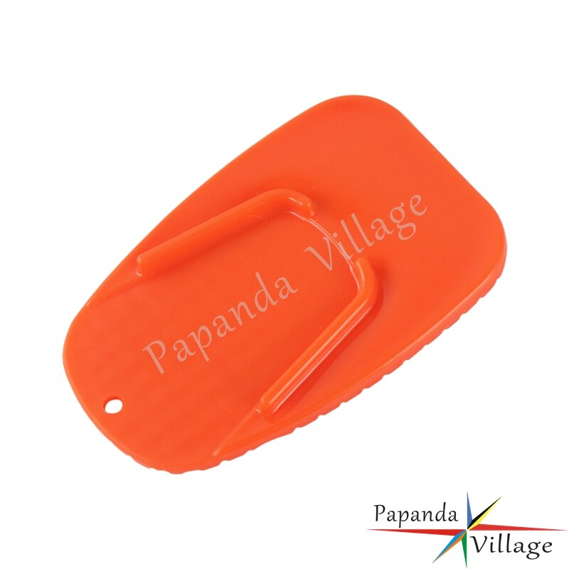 PapandaBlack Red Blue Orange Dirt Bike Motorcycle Plastic Kickstand Side Stand Plate Pad Base for Yamaha Honda Suzuki: Orange