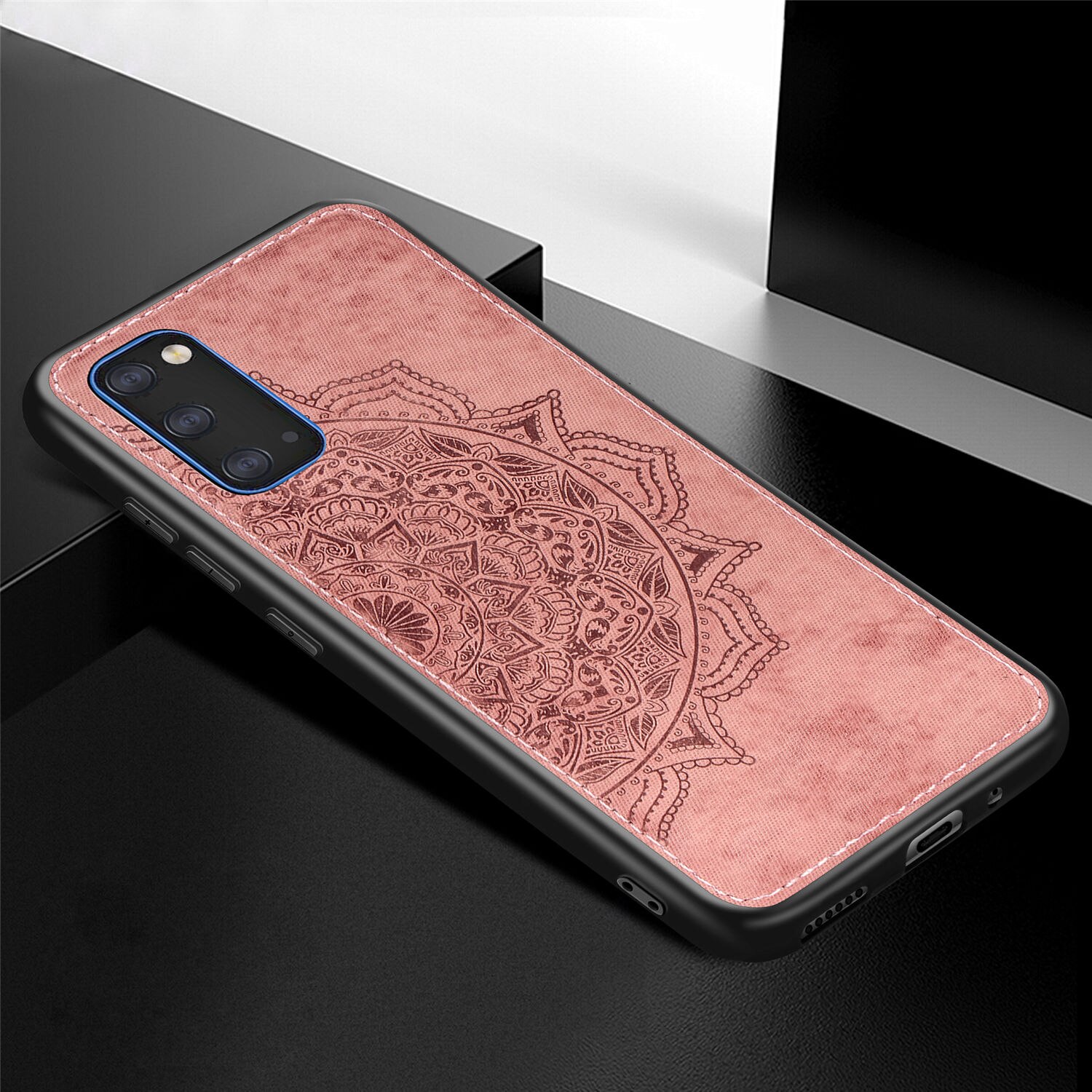Tkanina bawełniana etui do samsung galaxy s20 Ultra s 20 plus s20 + s20Ultra s20plus magnetyczny silikonowy pokrowiec na telefon coque fundas: s20 / Rose gold