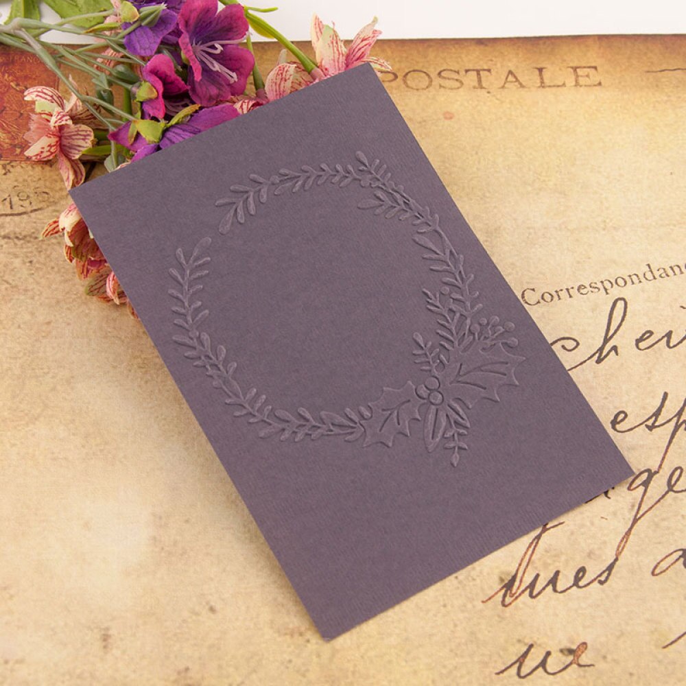 10.5*14.8cm Christmas Wreath 3D Embossing Folders Plastic Bump Scrapbooking DIY Template Photo Album Card Making