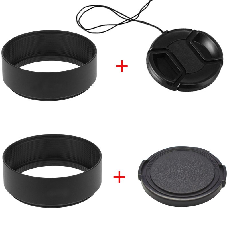 Parasolar metalic + capac obiectiv 40.5mm 43mm 49mm 52mm 58mm 55mm 62mm 67mm 72mm 77mm leica canon nikon sony