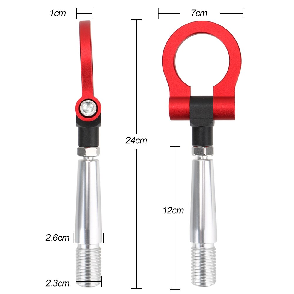 Trailer Towing Bar Vehicle Towing Hook For Mitsubishi Lancer EVO X 10 Car Racing Tow Hook Car Auto Rear Front Trailer