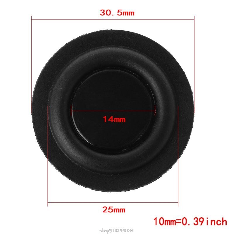 40mm Passive Radiator Subwoofer Speaker Vibration Membrane Bass Rubber Woofers N20 20: 30mm