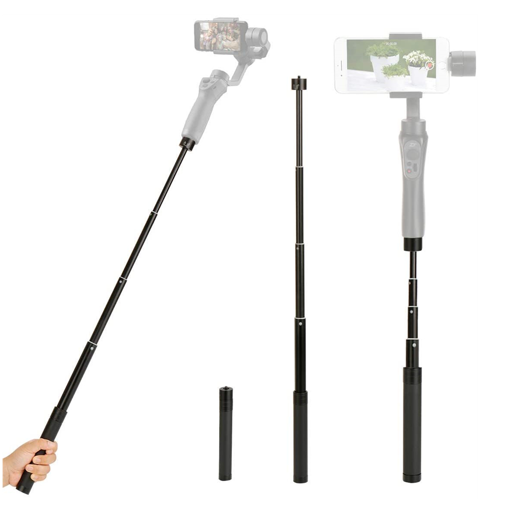 Forlængerstang stang selfie stick til dji  om 5 osmo mobil 5 4 3 kardan kamera feiyu zhiyun glat moza mini isteady tilbehør