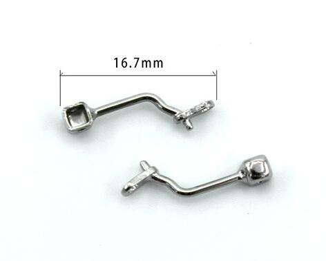1 Paar Praktische Multi-Stijl Bijpassende Insert Schroef Type Buishouder Neus Pad Metalen Ondersteuning Gebruikt Voor Bril Accessoires: GRIJS