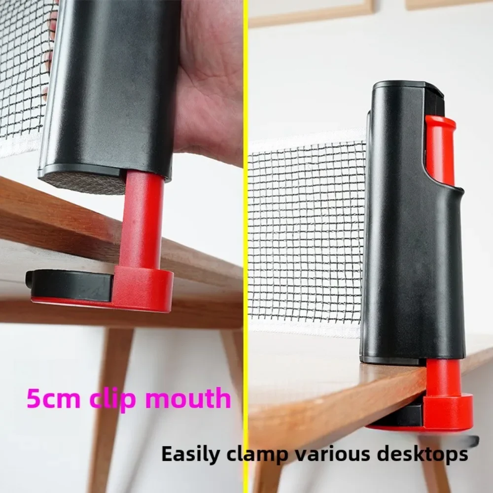 Tafeltennisnet Pingpongrek Intrekbaar met pingpongballen