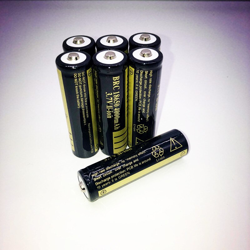 18650 battery 3.7V 4000mAh rechargeable li-ion battery for Led flashlight Torch batery litio battery