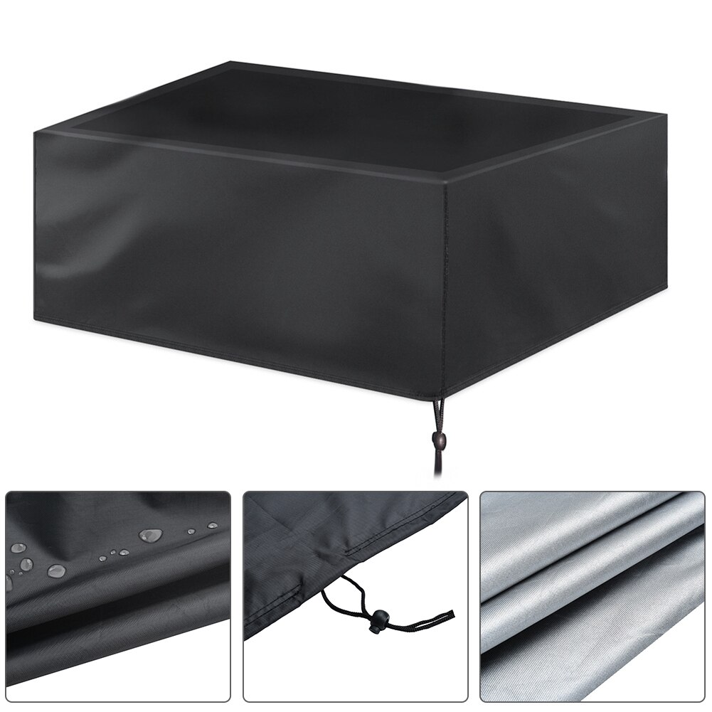 Waterproof Dust Cover With Drawstring 210D Oxford Cloth 7 8 9 Foot Outdoor Billiard Pool Table Cover Snooker Table Protector